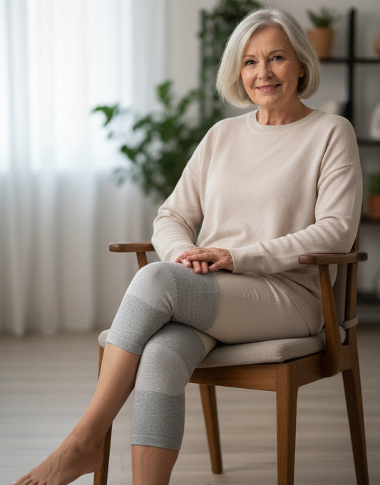 Natura BambooBrace™ – Natuurlijke Compressie & Warmte voor Pijnlijke, Stijve en Gevoelige Knieën