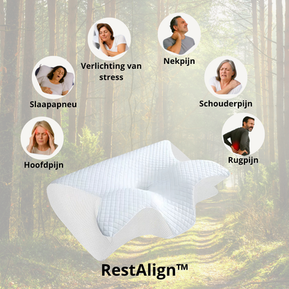 RestAlign™ – Orthopedisch Hoofdkussen voor Nek- en Rugontlasting