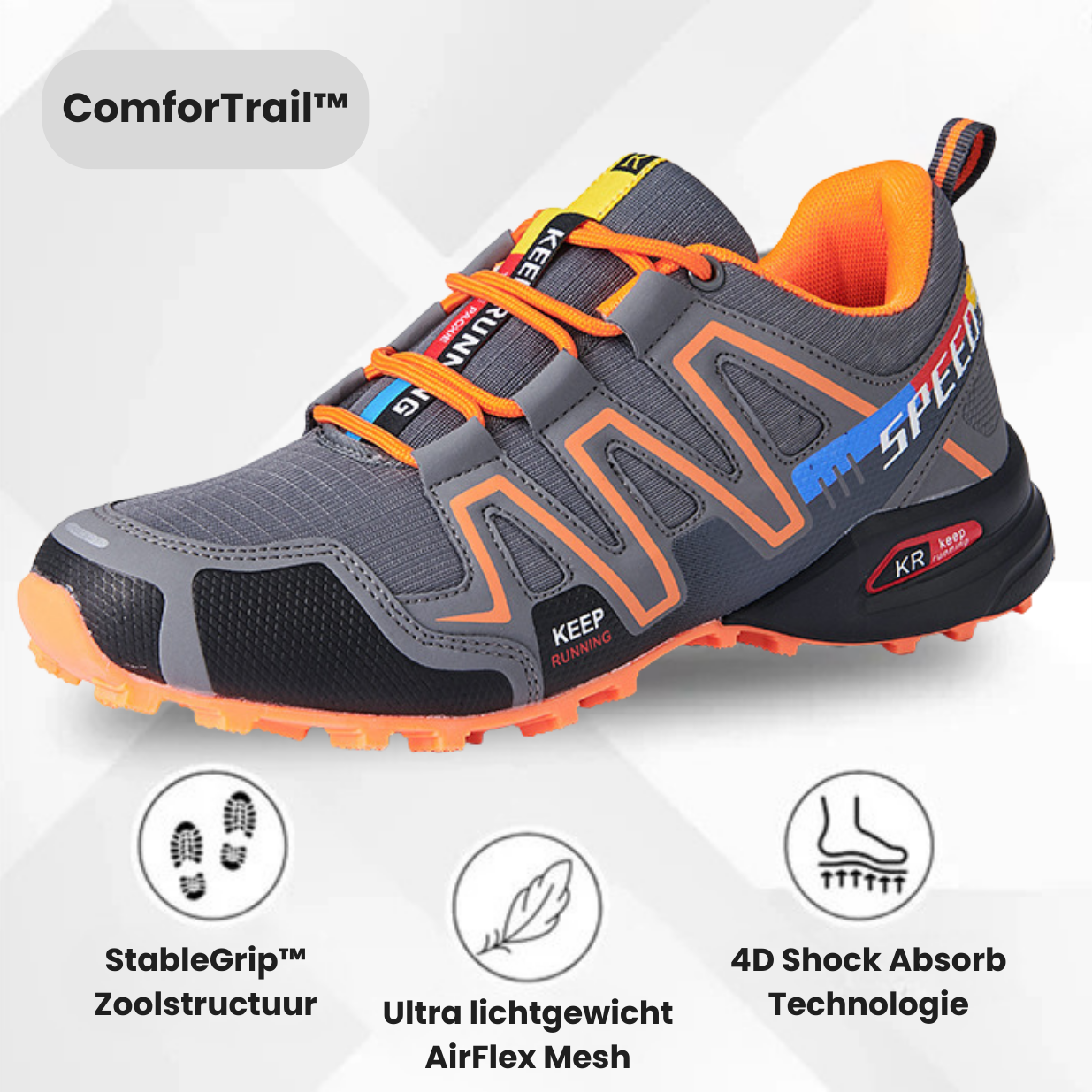 ComforTrail™ Orthopedische Wandelschoenen – Antislip, Waterafstotend & Ultiem Comfort voor Elke Stap