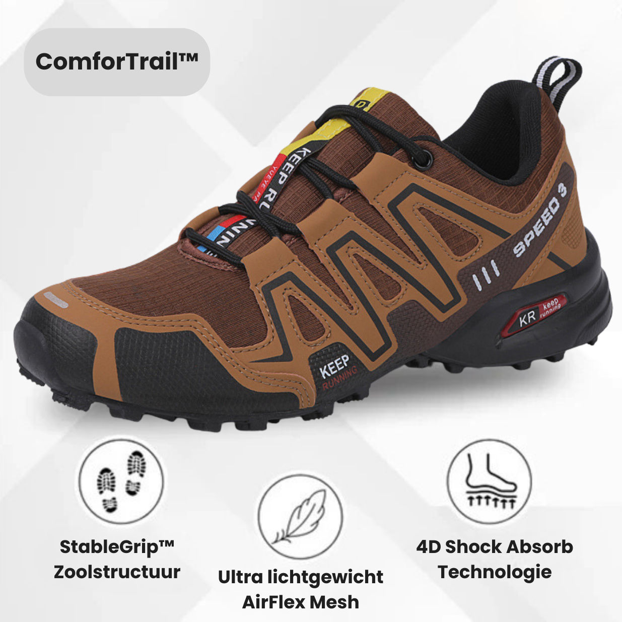 ComforTrail™ Orthopedische Wandelschoenen – Antislip, Waterafstotend & Ultiem Comfort voor Elke Stap