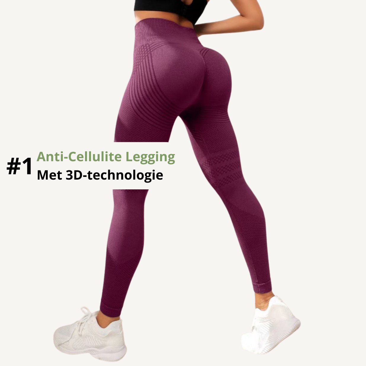 🌊 CelluWave™ – Luxe Anti-Cellulite Legging met 3D Compressie Technologie