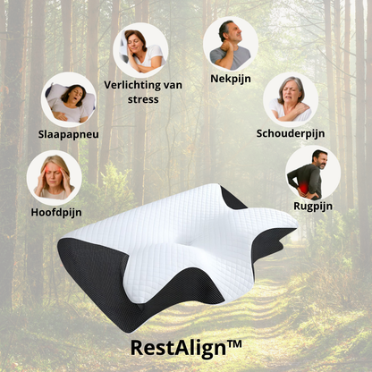 RestAlign™ – Orthopedisch Hoofdkussen voor Nek- en Rugontlasting