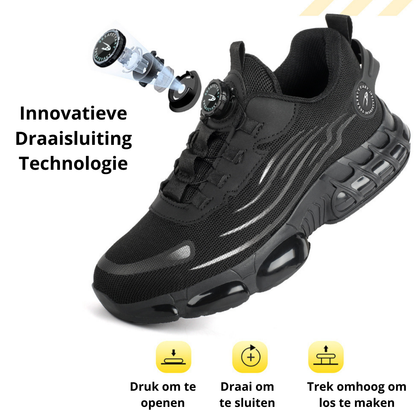 SafeStep™ – Orthopedische Veiligheids- & Werkschoen met Anti-Perforatie en Draaisluiting