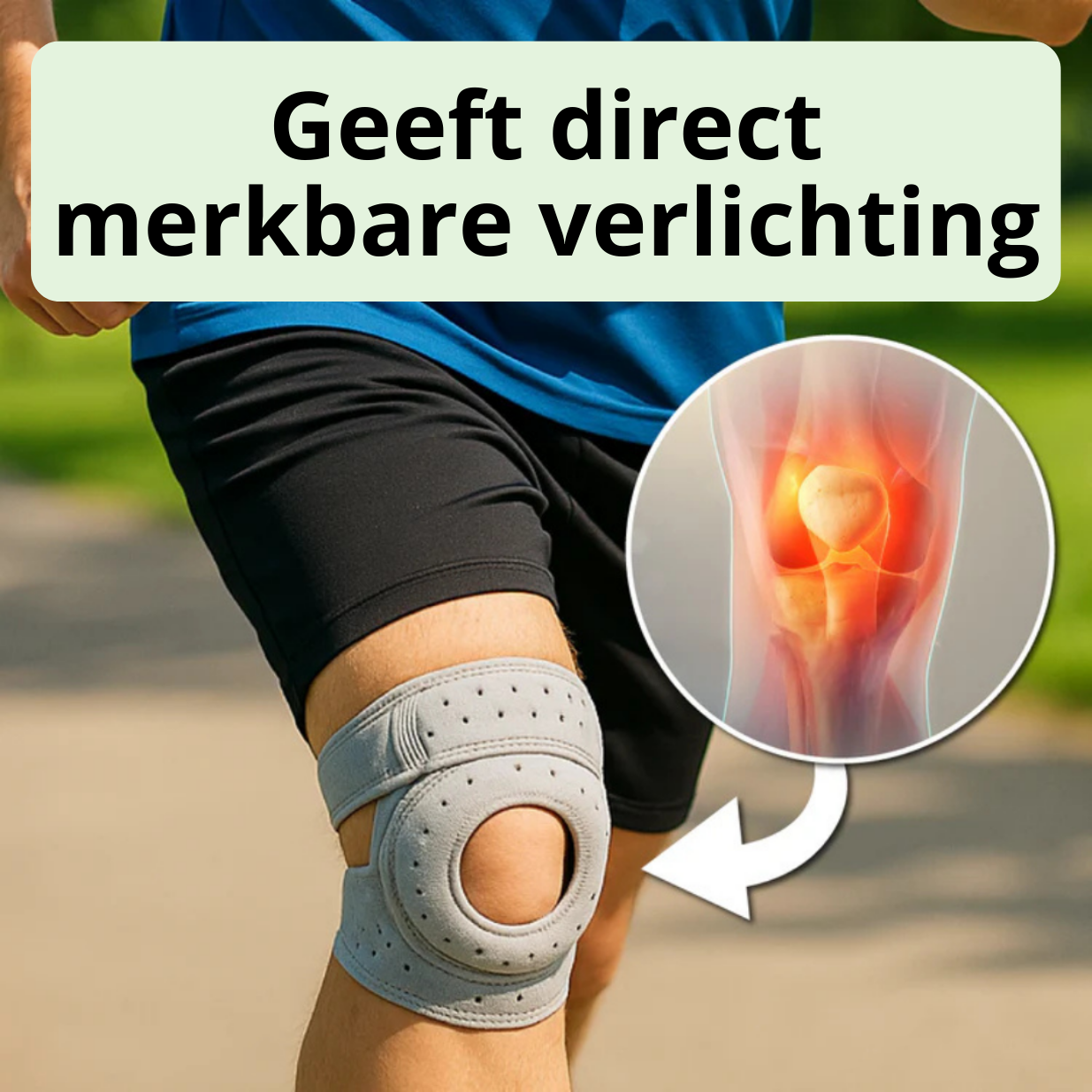 KneeRelief™ – Verstelbare Kniebrace voor Dagelijkse Ondersteuning & Drukverlichting