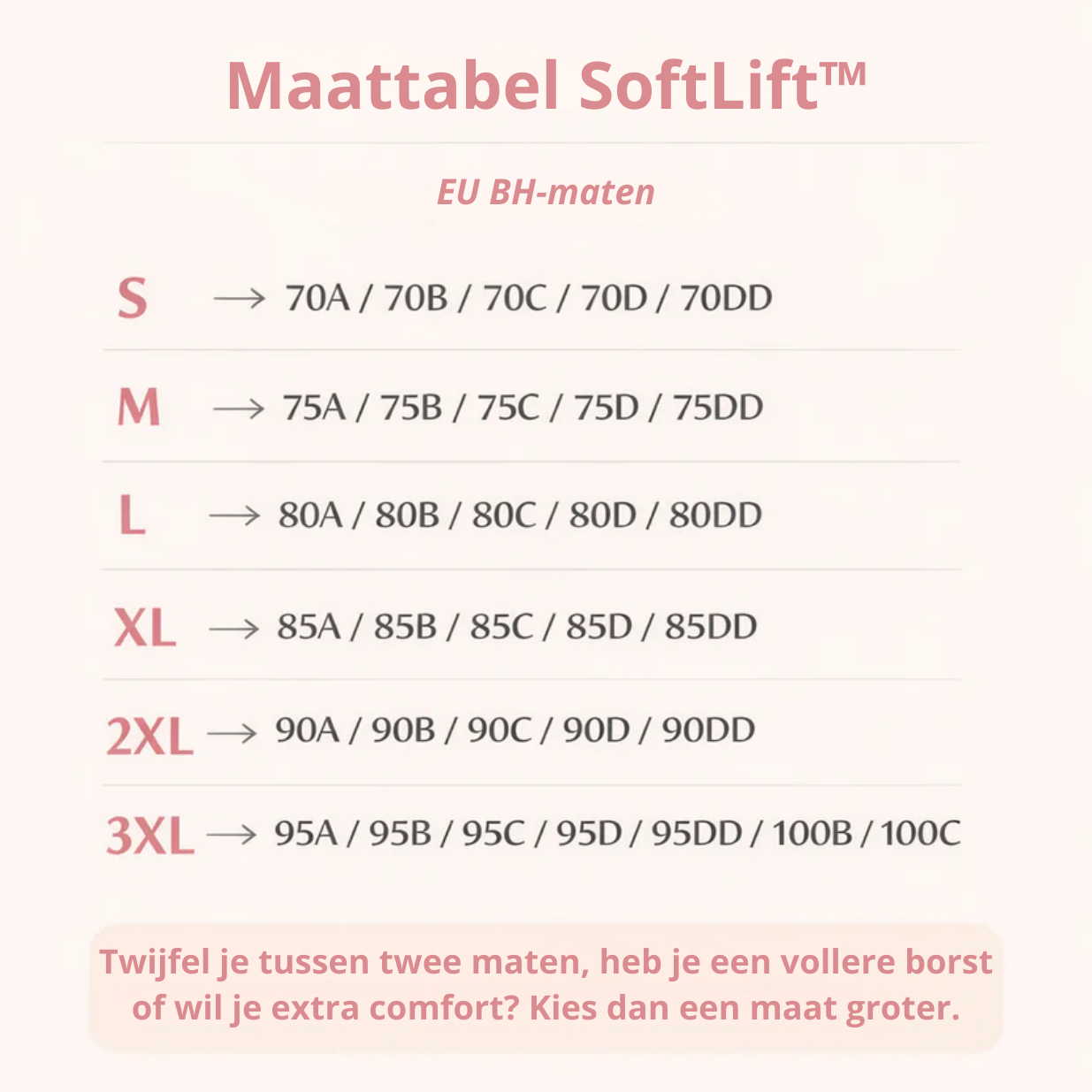 SoftLift™ BH – Naadloze, Beugelvrije Comfort BH voor Zachte Ondersteuning