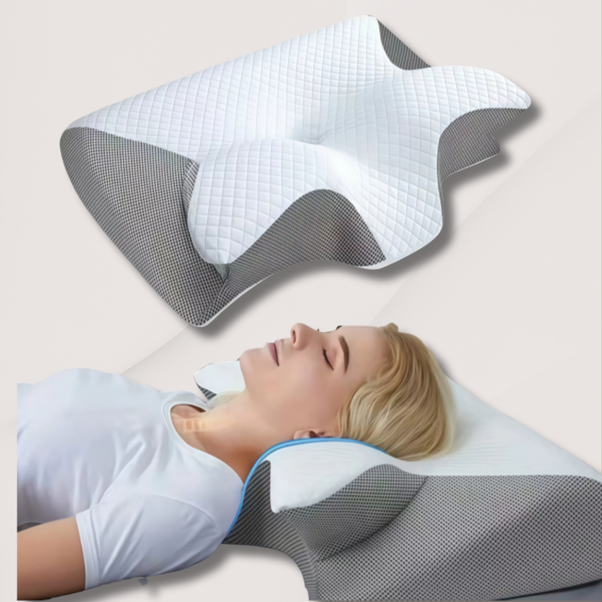 RestAlign™ – Orthopedisch Hoofdkussen voor Nek- en Rugontlasting