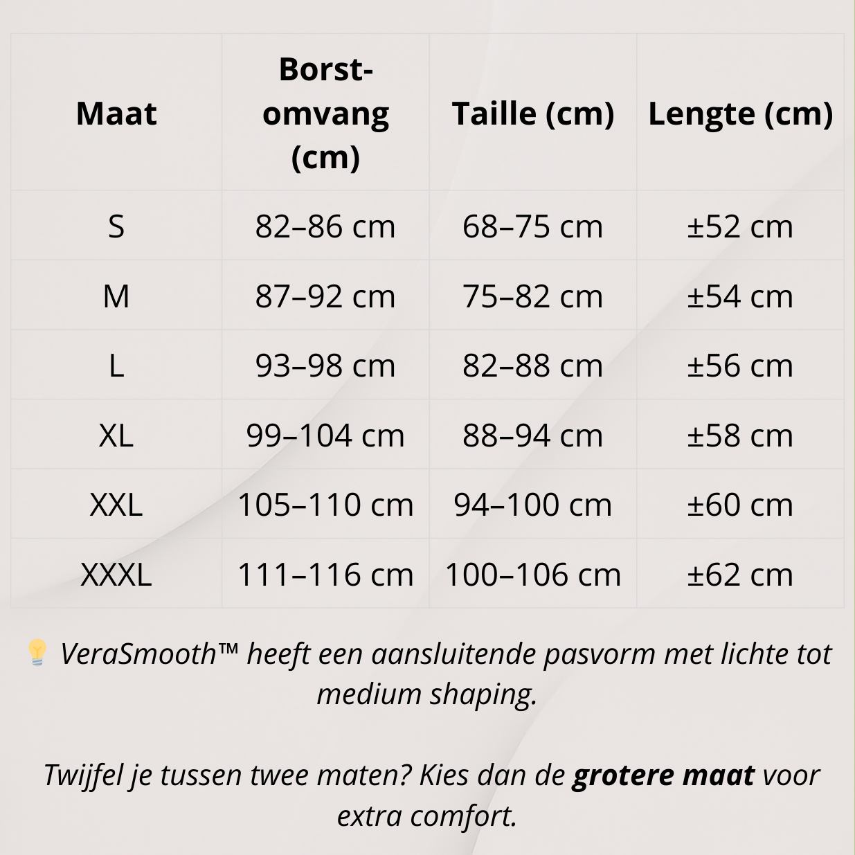 VeraSmooth™ – Vormende Comfort Top met Ingebouwde Ondersteuning