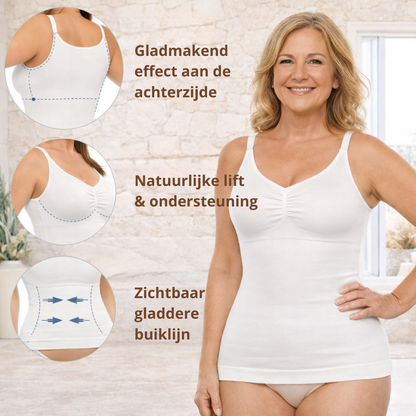 NoraSmooth™ – Naadloze, Vormende Top met Zachte Buik- & Tailleondersteuning