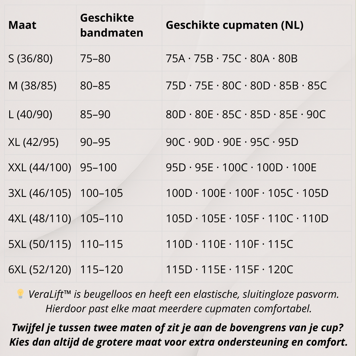 VeraLift™ – Beugelloze Comfort BH met Stevige Ondersteuning zonder Sluiting