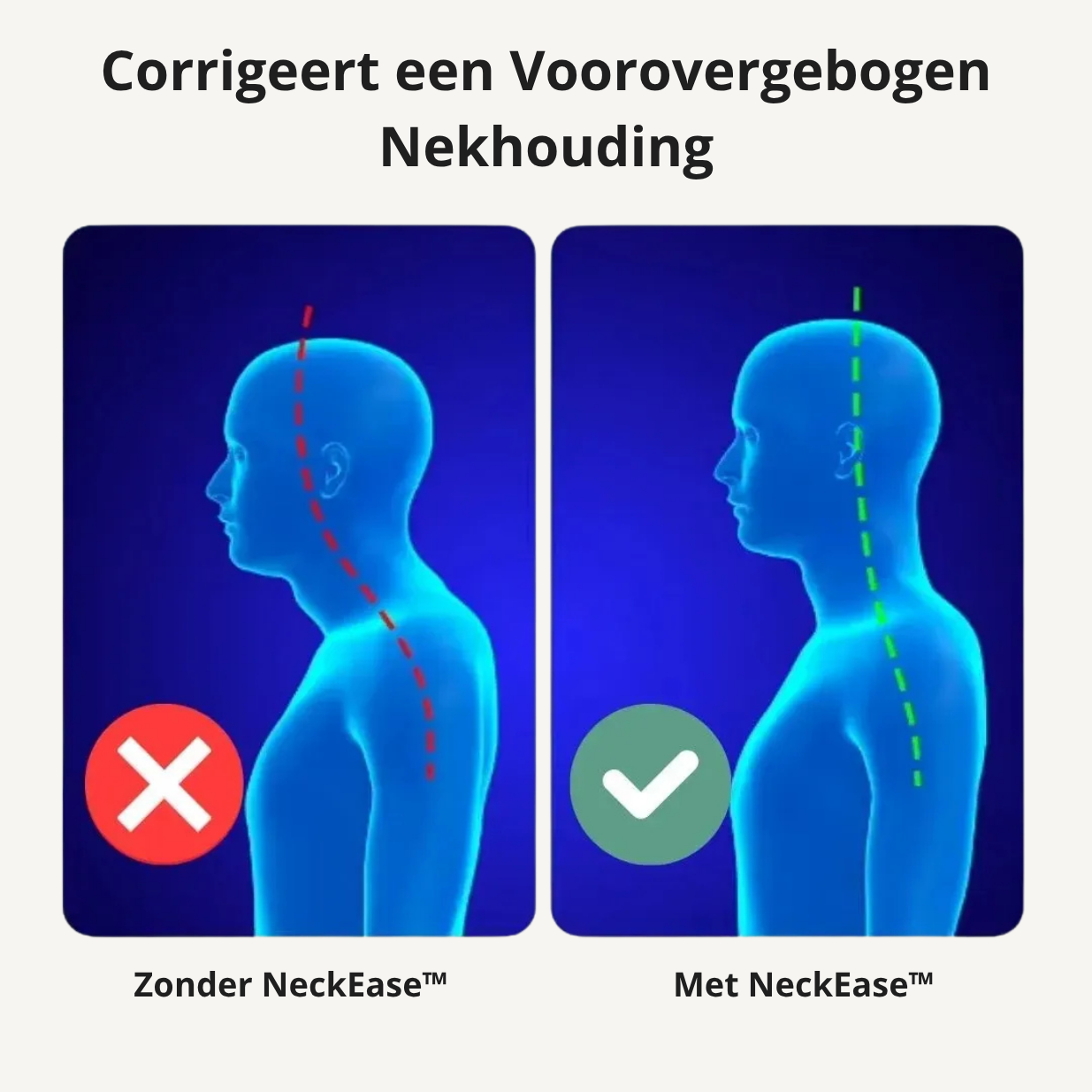 NeckEase™ – 3-in-1 Cervicale Massager voor Houdingsherstel & Nekpijnverlichting
