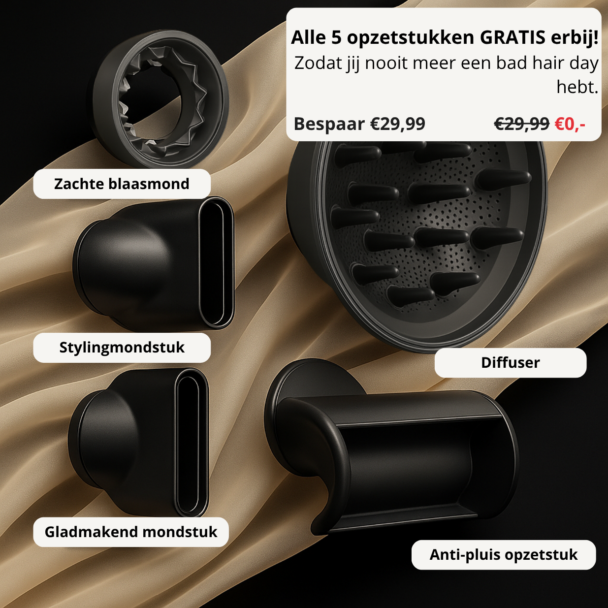 AeroSilk™ – Professionele Ionische Föhn met Sneldrogende Precisietechniek