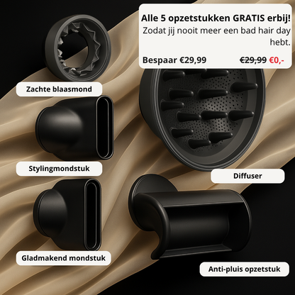 AeroSilk™ – Professionele Ionische Föhn met Sneldrogende Precisietechniek
