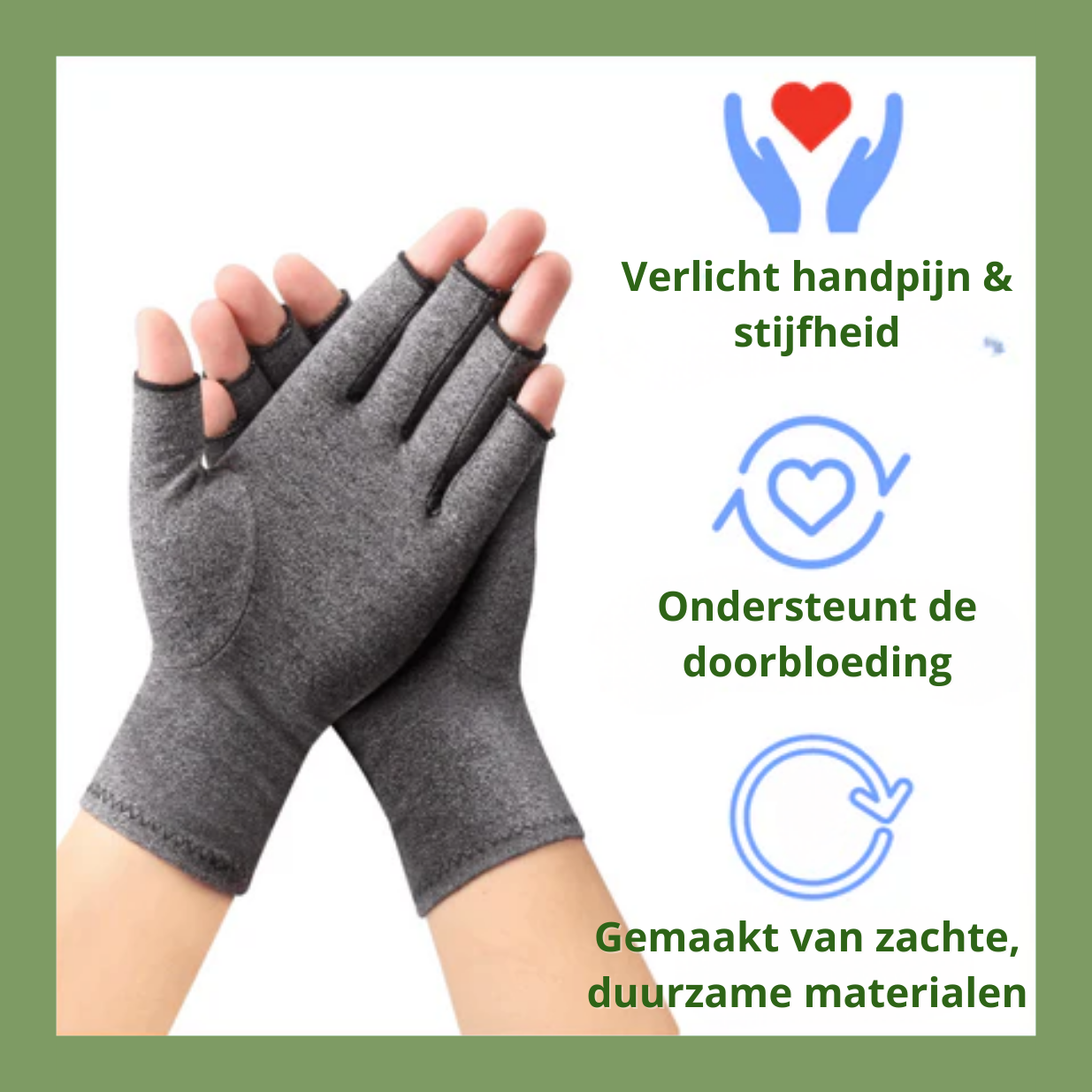 HandEase™ – Comfort Compressie Handschoenen - Geschikt voor Artritis, Artrose & Vermoeide Handen