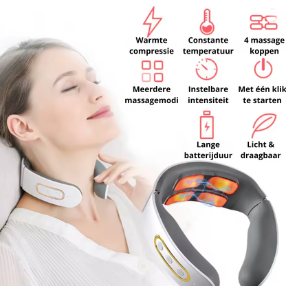 NeckRelief Pro™ – Elektrische Nekmassage met Warmte & EMS-TENS Ontspanning
