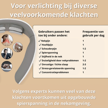 NeckRelief Pro™ – Elektrische Nekmassage met Warmte & EMS-TENS Ontspanning