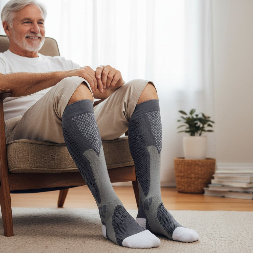 VenoRelief™ – Medische Compressiekousen voor Spataderen, Oedeem & Zware Benen (20–30 mmHg)