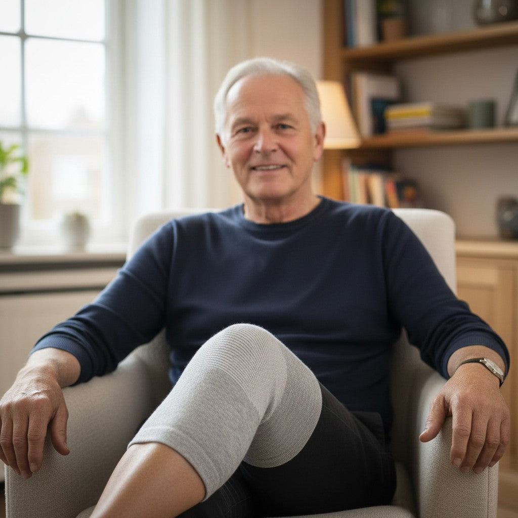 Natura BambooBrace™ – Natuurlijke Compressie & Warmte voor Pijnlijke, Stijve en Gevoelige Knieën