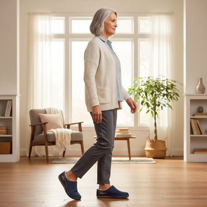 SoftStep™ – Orthopedische Pantoffels voor Warm, Zacht & Ondersteund Lopen in Huis