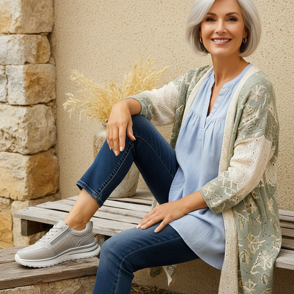 VitaWalk™ – Orthopedische Comfort Sneaker met Rits voor Pijnvrij Lopen