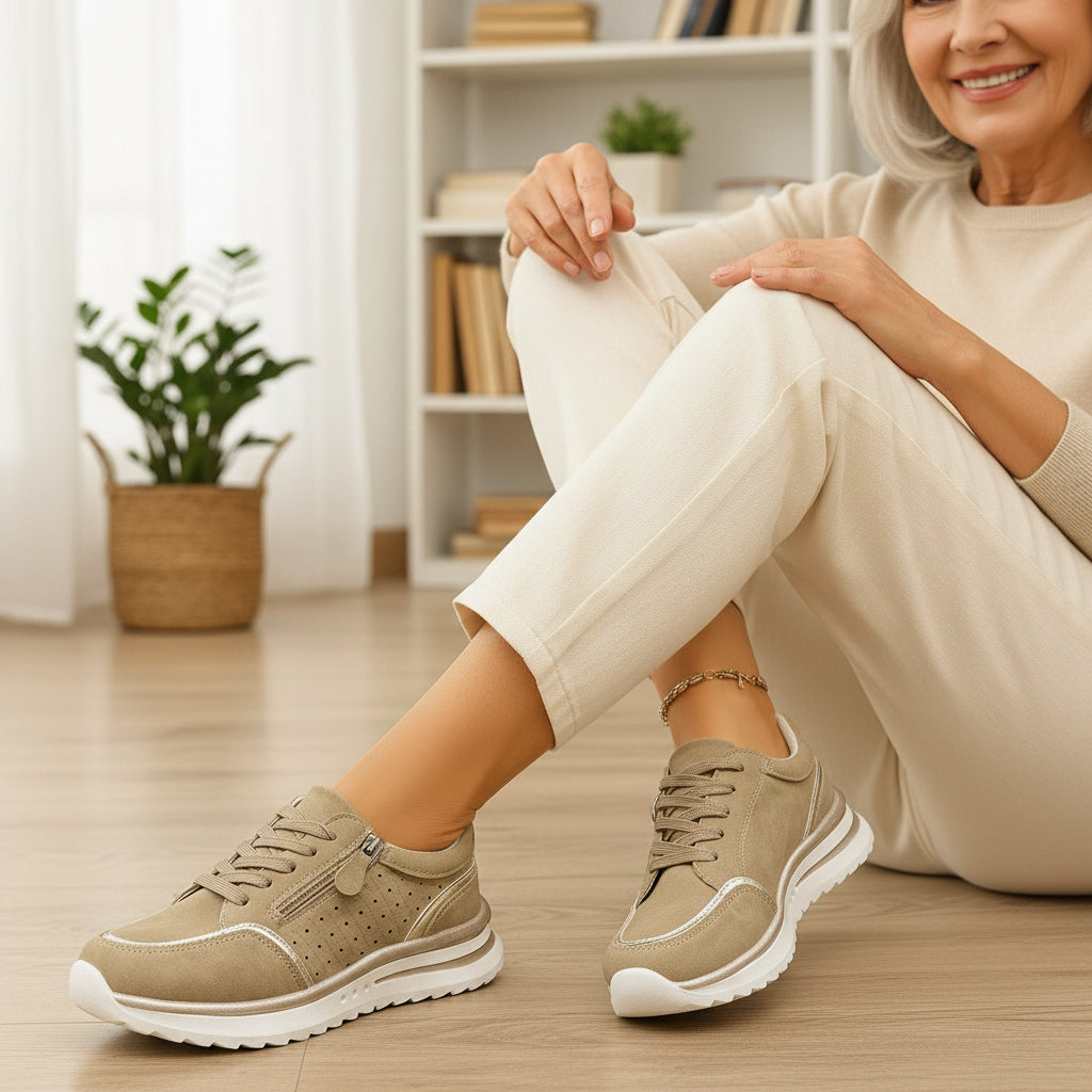 VitaWalk™ – Orthopedische Comfort Sneaker met Rits voor Pijnvrij Lopen