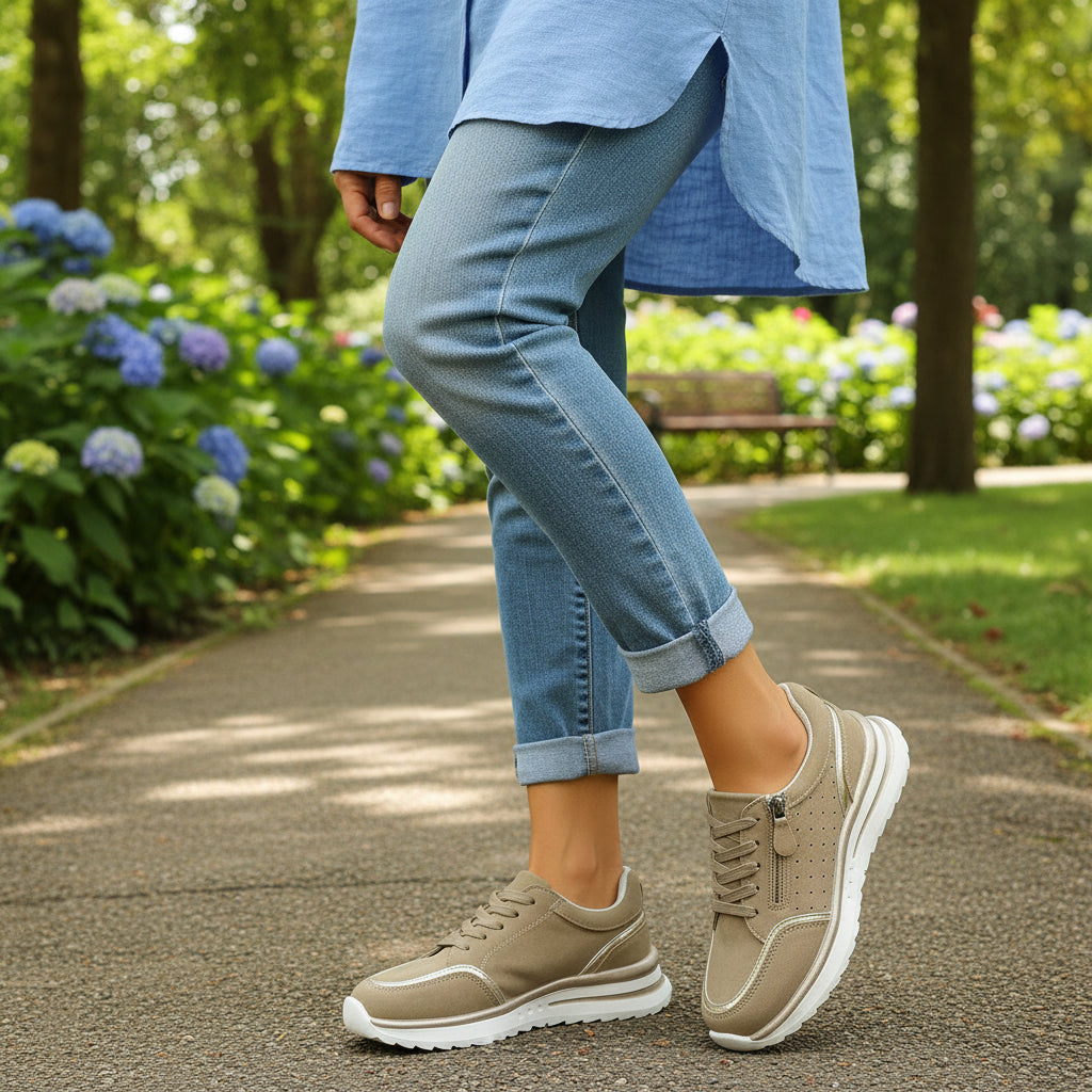 VitaWalk™ – Orthopedische Comfort Sneaker met Rits voor Pijnvrij Lopen