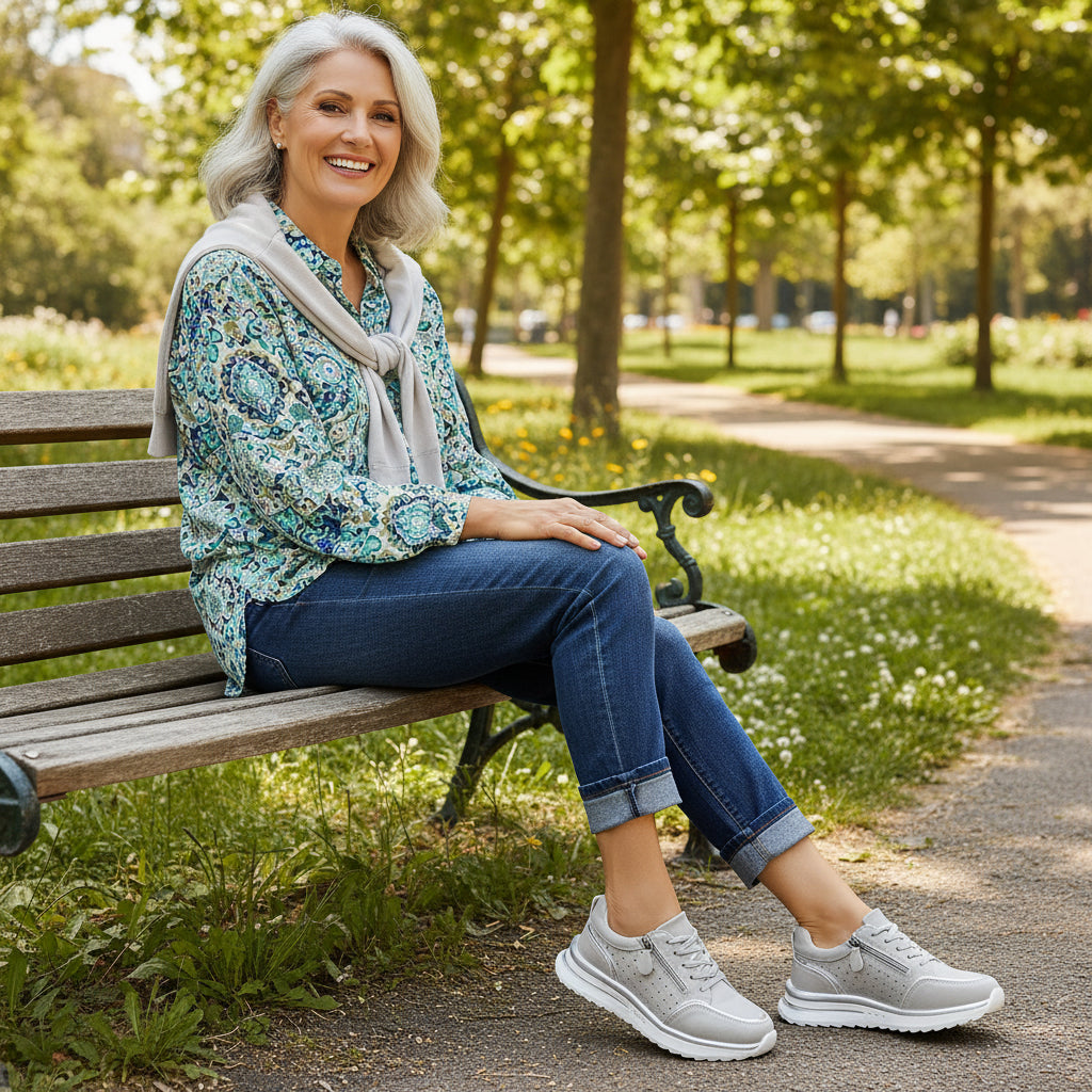 VitaWalk™ – Orthopedische Comfort Sneaker met Rits voor Pijnvrij Lopen
